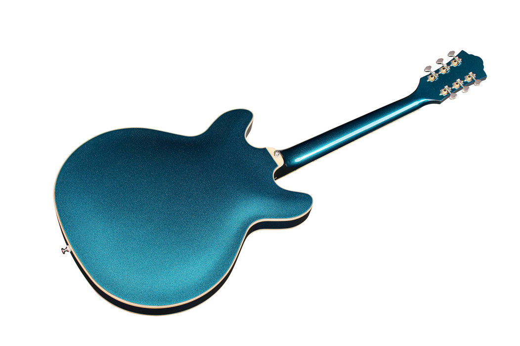 Guild Starfire Deluxe Double Cut Electric Guitar, Teal The Deal