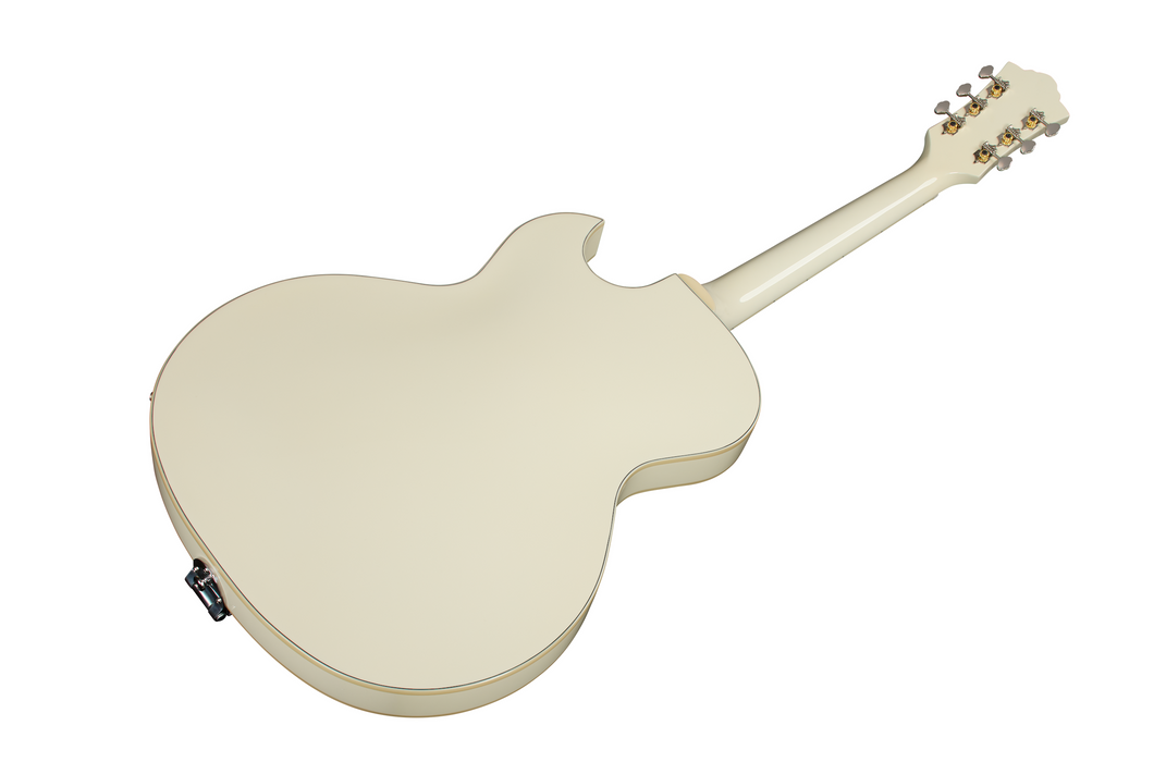 Guild Starfire Deluxe Single Cut Vibrato Electric Guitar, Vintage White