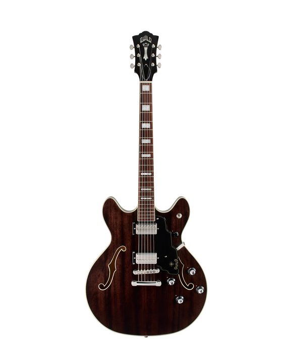 Guild Starfire Deluxe Double Cut Electric Guitar, Nobel Stain