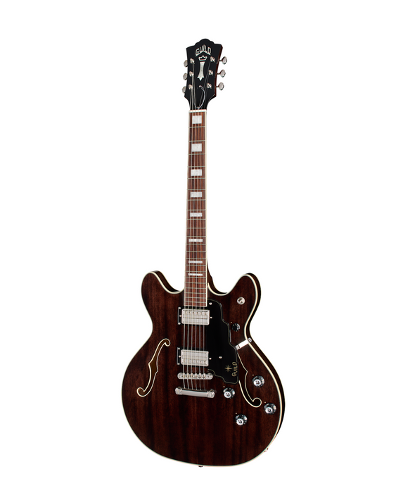 Guild Starfire Deluxe Double Cut Electric Guitar, Nobel Stain