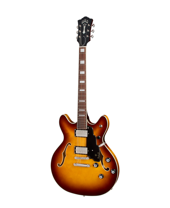 Guild Starfire Deluxe Double Cut Electric Guitar, Sweet Tea