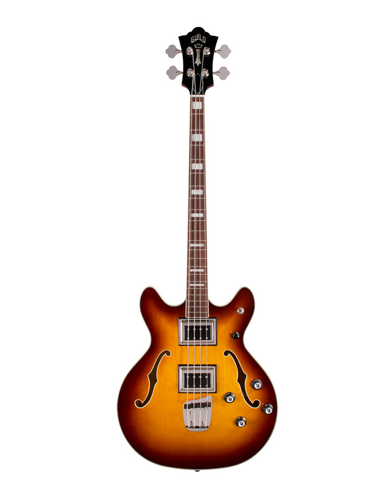 Guild Starfire Deluxe Bass Bass Guitar, Sweet Tea