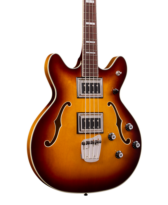 Guild Starfire Deluxe Bass Bass Guitar, Sweet Tea