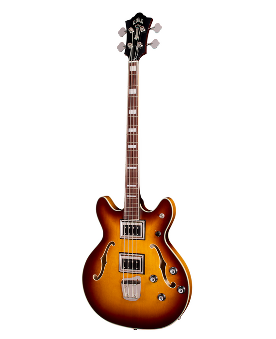 Guild Starfire Deluxe Bass Bass Guitar, Sweet Tea