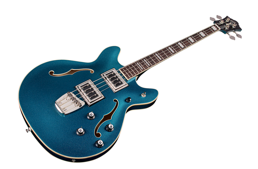 Guild Starfire Deluxe Bass Bass Guitar, Teal The Deal