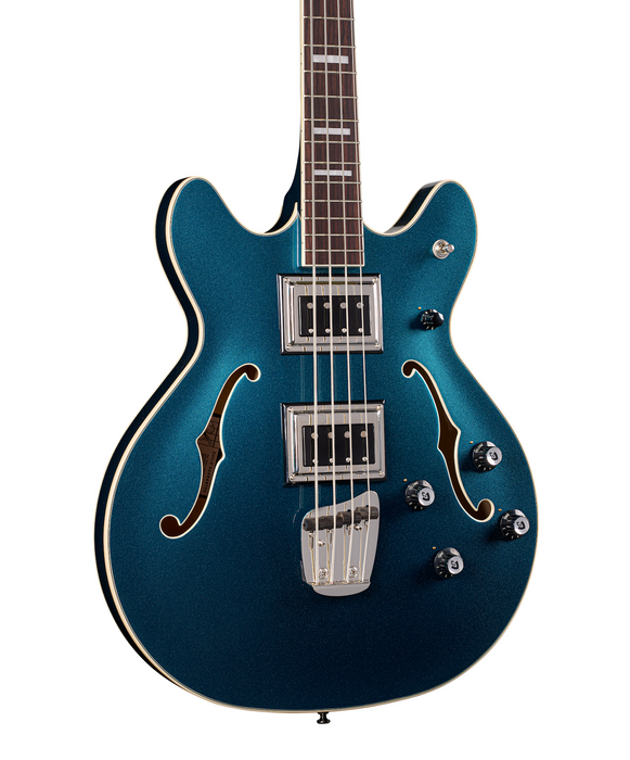 Guild Starfire Deluxe Bass Bass Guitar, Teal The Deal