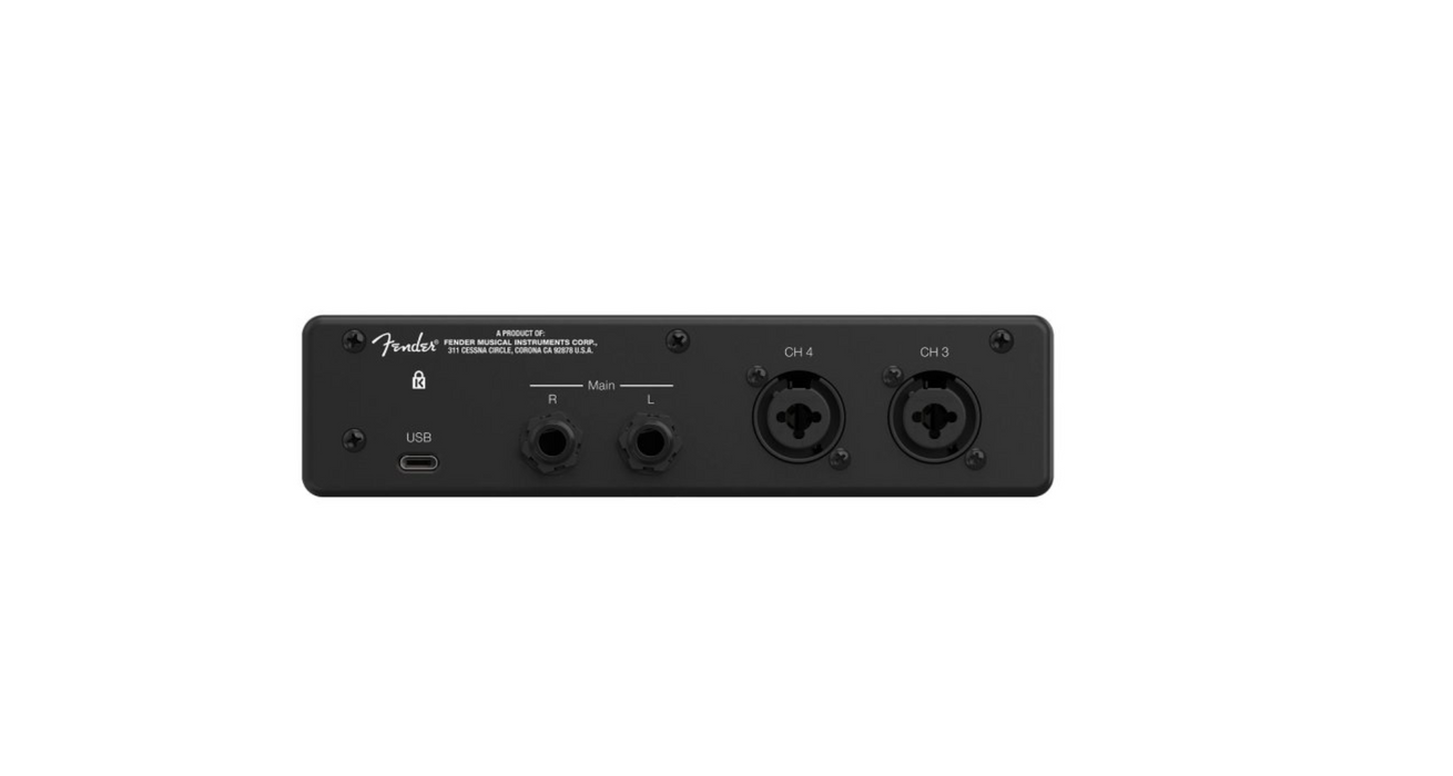 Fender 4-in/2-out, 24-bit/192kHz, USB-C Audio Interface