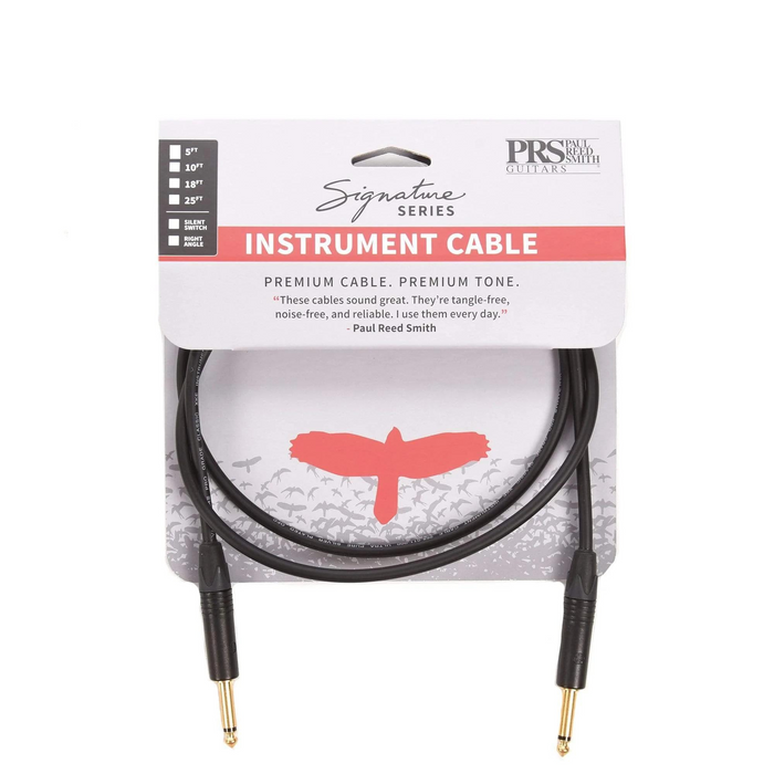 PRS Signature Instrument Cable 18' Straight/Straight
