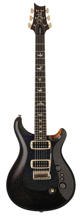 PRS Custom 24-08, Black Rainbow Holoflake Top & Binding (Natural Back)