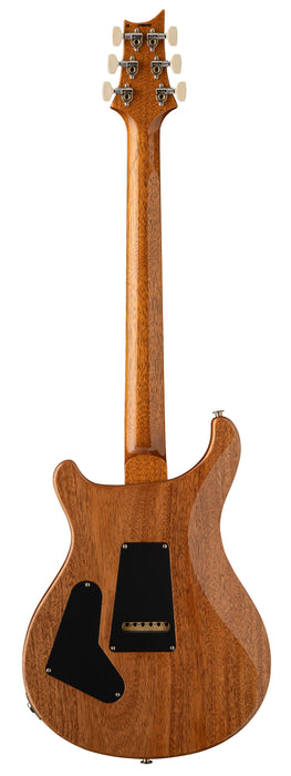 PRS Custom 24-08, Black Rainbow Holoflake Top & Binding (Natural Back)