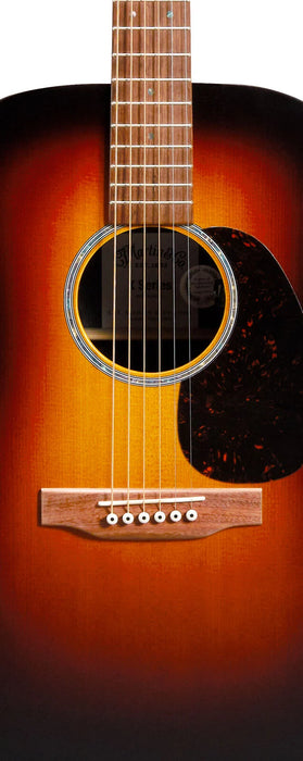 Martin D-X2E Burst, Sit/Ziricote HPL w/Softshell, Left-Handed