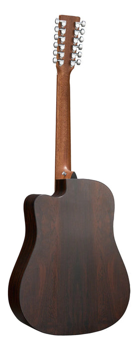 Martin DC-X2E Left-Handed 12 String, Sit/Faux Braz HPL w/Softshell
