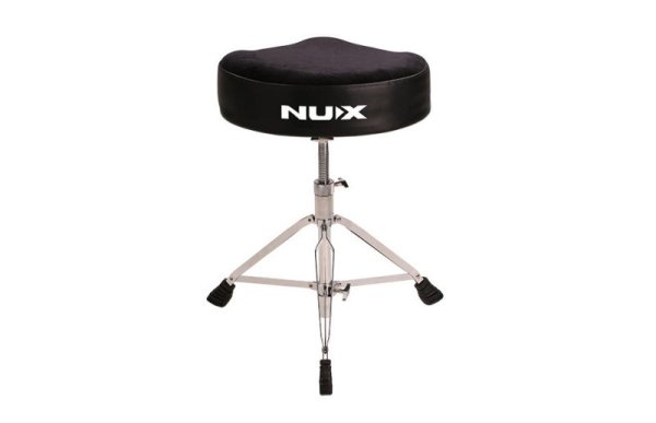 NuX DM-210-K All Mesh Head Digital Drum Kit w/ Motorcycle Style Drum Throne