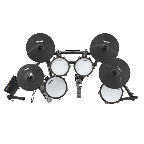 NuX DM-310H Professional Digital Drum Kit w/ Hi-Hat Stand, Varitone Technology & USB/MIDI Interface