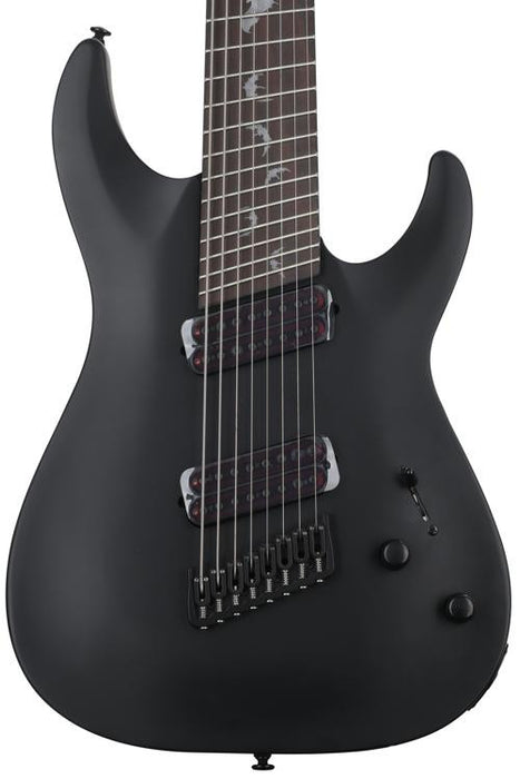 Schecter Damien-8 Multi-Scale Satin Black