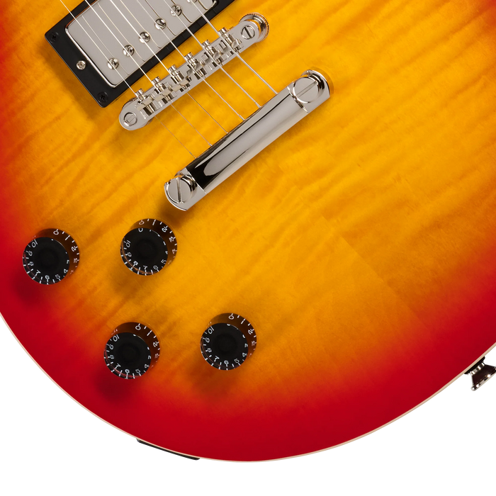Epiphone Les Paul Tribute Plus Left-Handed Electric Guitar, Heritage Cherry Sunburst