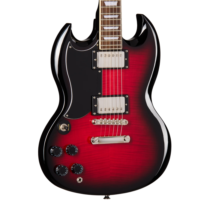 Epiphone SG Tribute Plus Electric Guitar Left-Handed, Cherry Burst