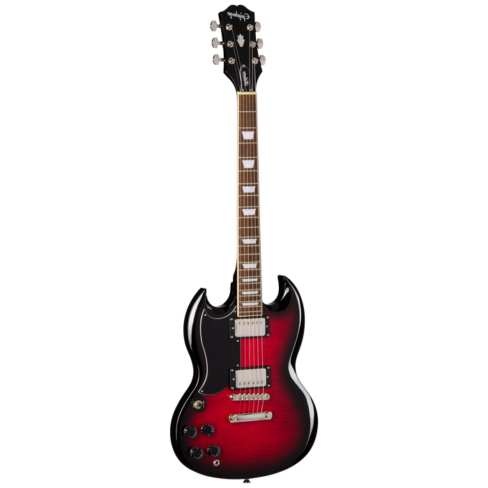 Epiphone SG Tribute Plus Electric Guitar Left-Handed, Cherry Burst