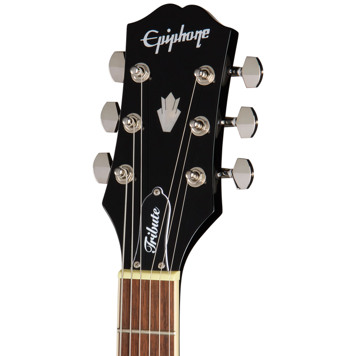 Epiphone  Les Paul Tribute Plus Electric Guitar, Transparent Ebony Burst