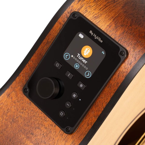 Cort Earth GO Series Acoustic Guitar with HyVibe H2, Gigbag,  Open Pore Natural