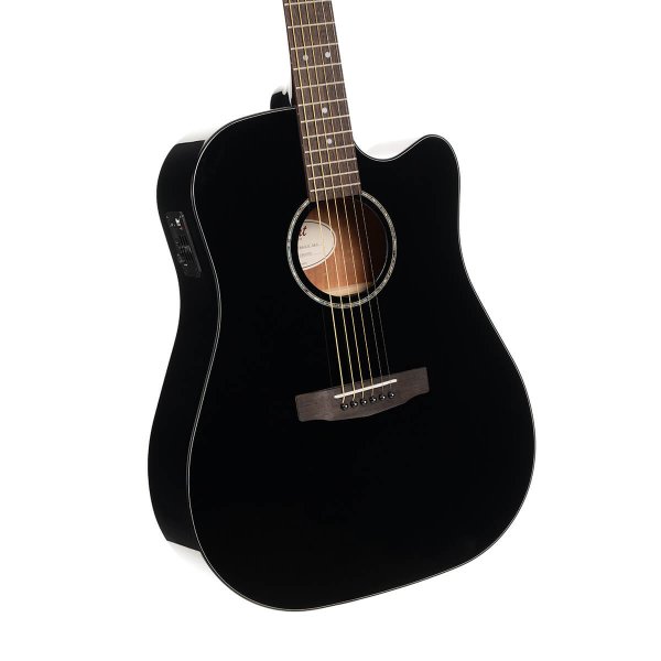 Cort Guitars Earth Series Acoustic/Electric Guitar, Black