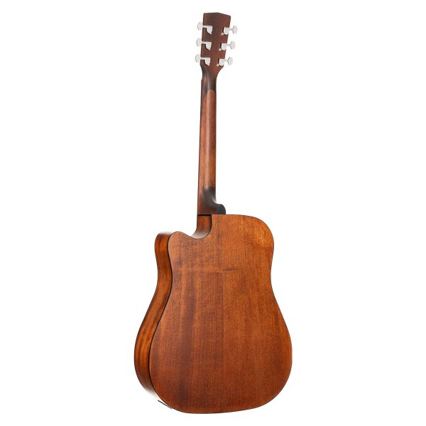 Cort EARTH60MCE-OP Earth Series Acoustic-Electric Guitar, Mahogany Open Pore