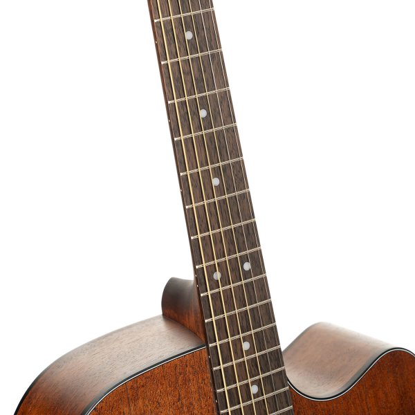 Cort EARTH60MCE-OP Earth Series Acoustic-Electric Guitar, Mahogany Open Pore