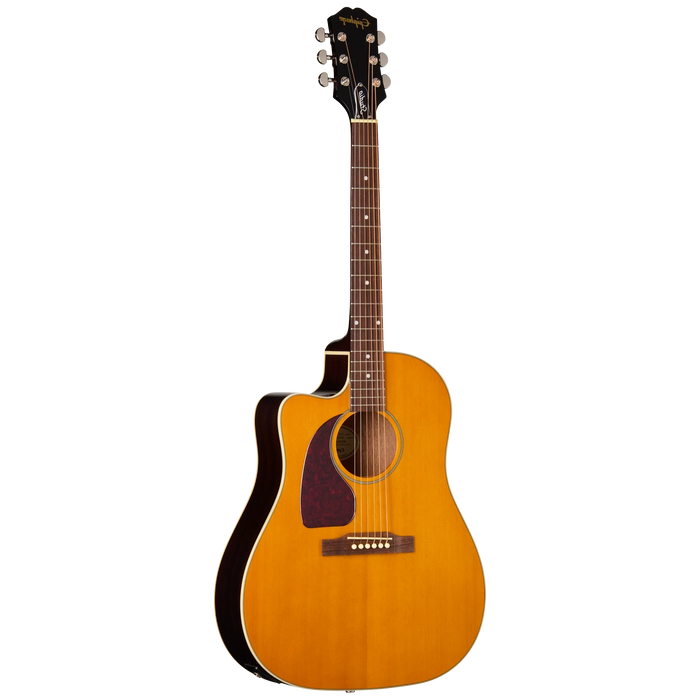 Epiphone J-45 Studio EC Acoustic/Electric Guitar w/Gigbag Left-Handed, Natural