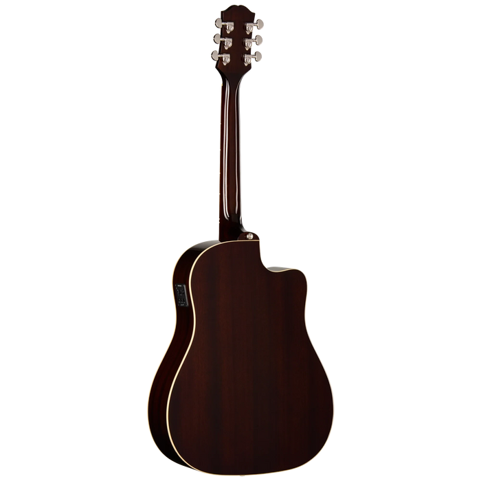 Epiphone J-45 Studio EC Acoustic/Electric Guitar w/Gigbag Left-Handed, Vintage Sunburst