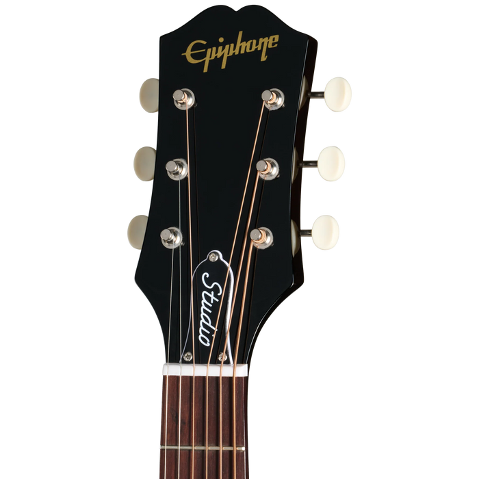 Epiphone Blues King Studio Acoustic/Electric Guitar w/Gigbag Left-Handed, Dark Burst