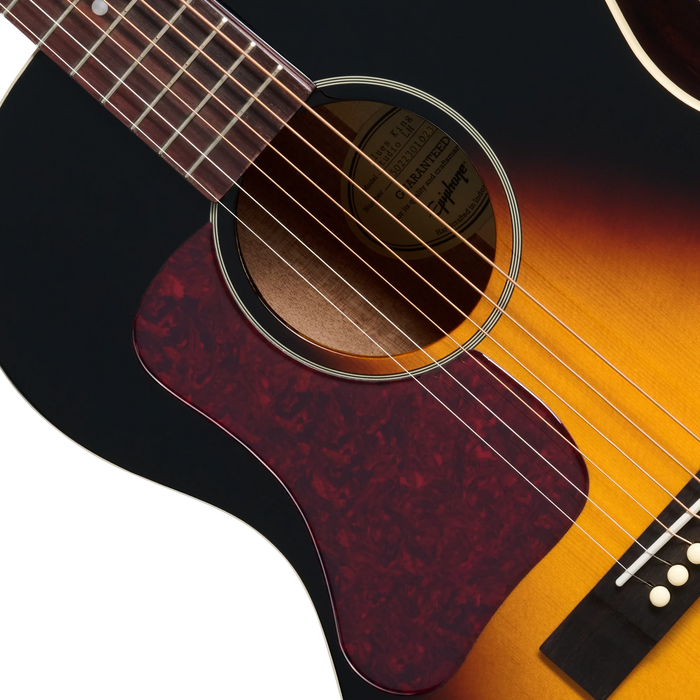 Epiphone Blues King Studio Acoustic/Electric Guitar w/Gigbag Left-Handed, Dark Burst