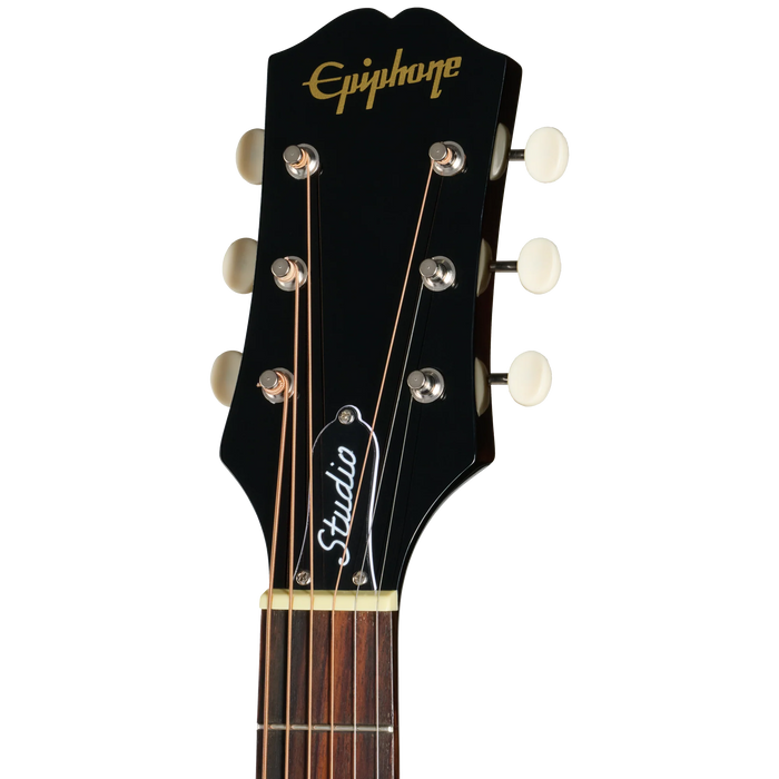 Epiphone Blues King Studio Acoustic/Electric Guitar w/Gigbag, Dark Burst