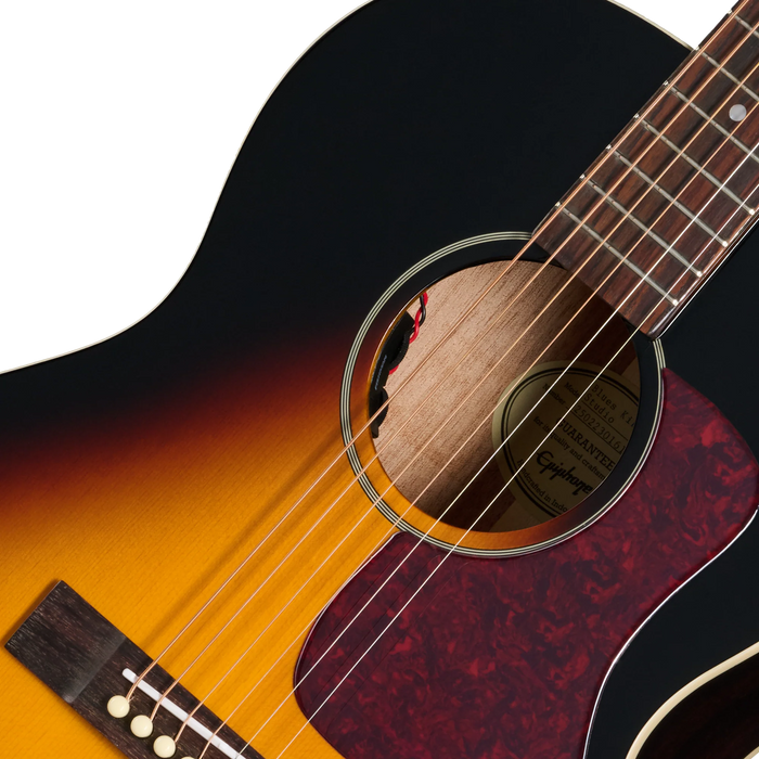 Epiphone Blues King Studio Acoustic/Electric Guitar w/Gigbag, Dark Burst