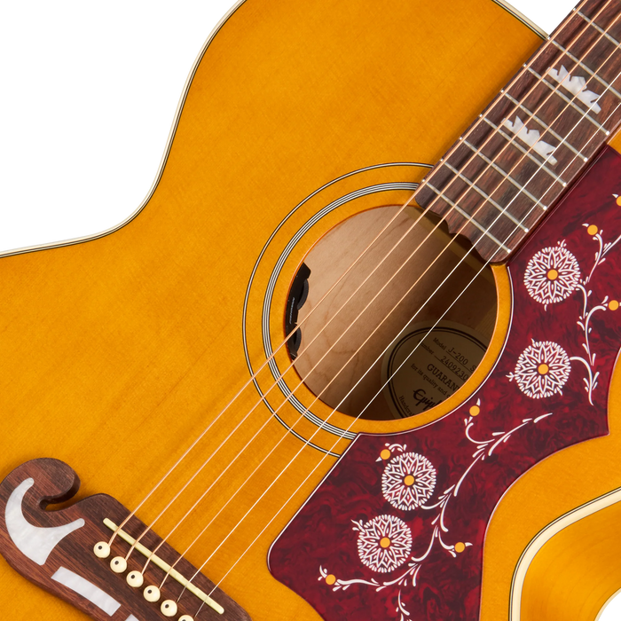 Epiphone J-200 Studio Acoustic/Electric Guitar w/Gigbag, Natural