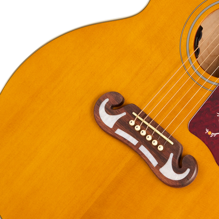 Epiphone J-200 Studio Acoustic/Electric Guitar w/Gigbag LeftHanded, Natural