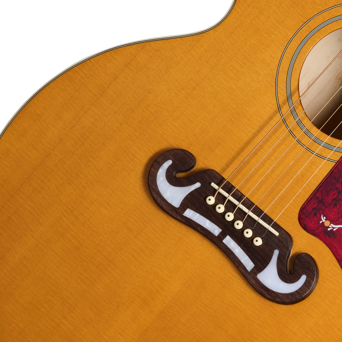 Epiphone J-200 Studio EC Acoustic/Electric Guitar w/Gigbag Left-Handed, Natural