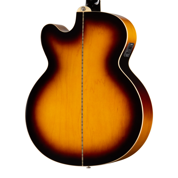 Epiphone J-200 Studio EC Acoustic/Electric Guitar w/Gigbag, Vintage Sunburst