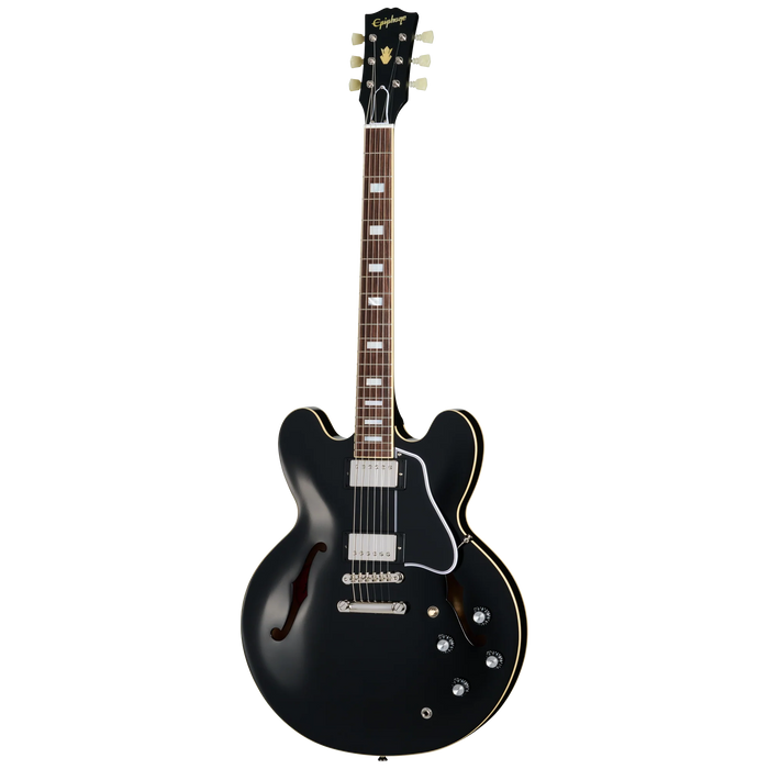 Epiphone 1962 ES-335 Reissue Electric Guitar w/Hardshell Case, Ebony
