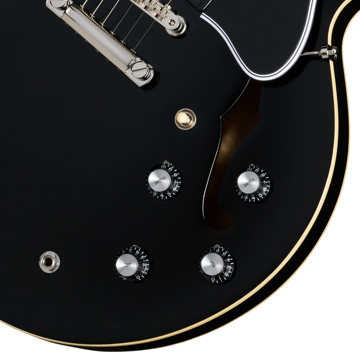 Epiphone 1962 ES-335 Reissue Electric Guitar w/Hardshell Case, Ebony