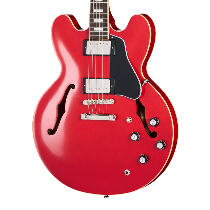 Epiphone 1962 ES-335 Reissue Left-Handed w/Harshell Case, Sixties Cherry