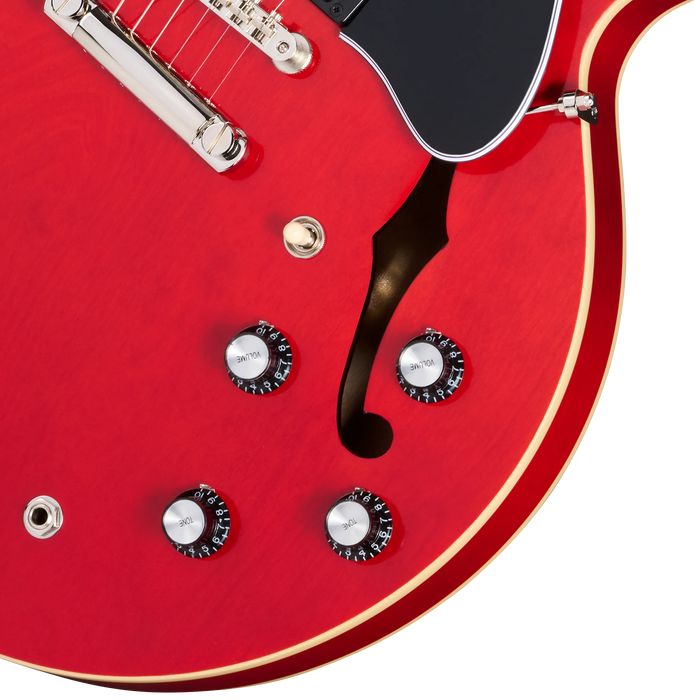Epiphone 1962 ES-335 Reissue Left-Handed w/Harshell Case, Sixties Cherry