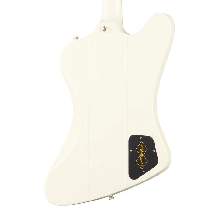Epiphone 1963 Firebird V Left-Handed w/Maestro Vibrola & Hardshell Case, White