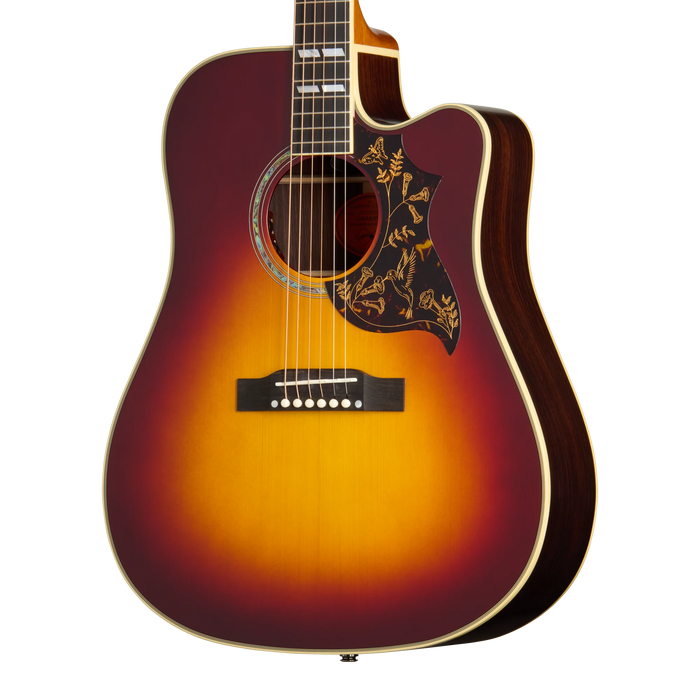 Epiphone Inspired by Gibson Custom Hummingbird Deluxe EC, Automn Burst
