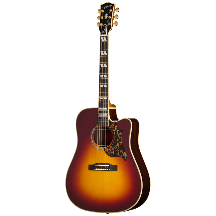 Epiphone Inspired by Gibson Custom Hummingbird Deluxe EC, Automn Burst