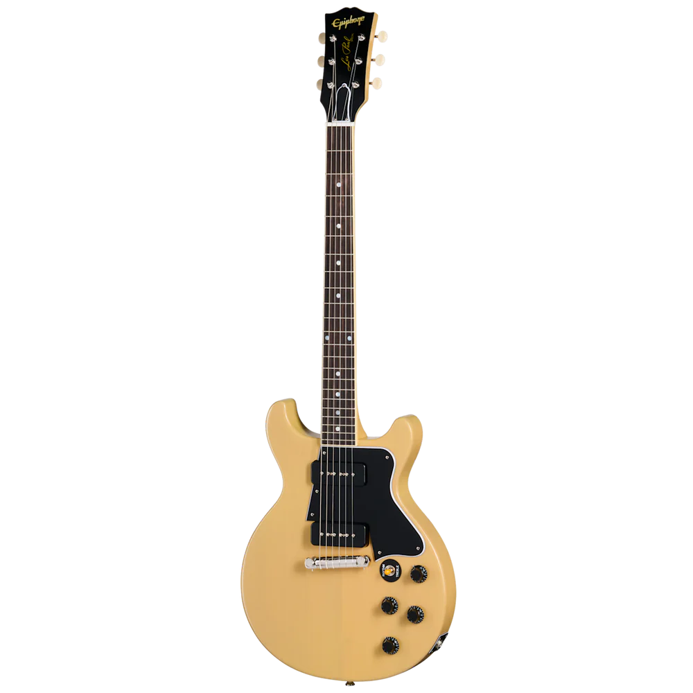 【11064】Epiphone Les Paul Junior DC Epiphone Les Paul Junior DC Lefty 2001 Tv Yellow Guitar For Sale