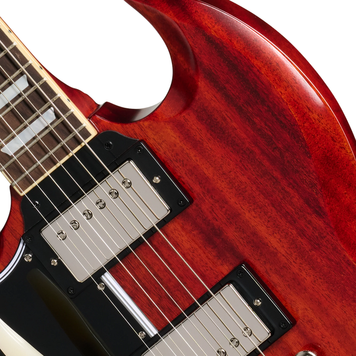 Epiphone 1964 SG Standard Left-Handed w/Maestro Vibrola & Hardshell Case, Cherry