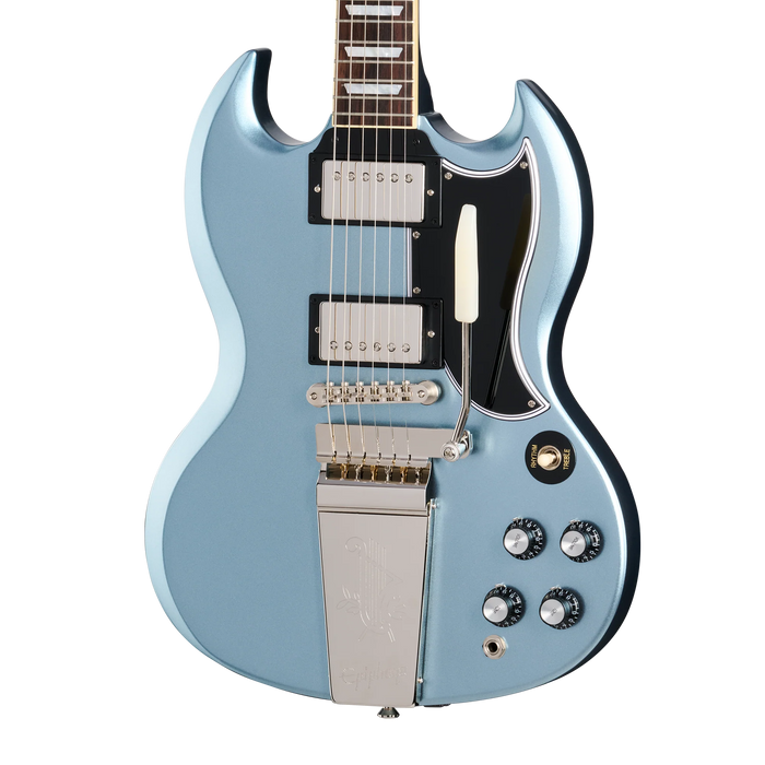 Epiphone 1964 SG Standard w/Maestro Vibrola & Hardshell Case, Pelham Blue