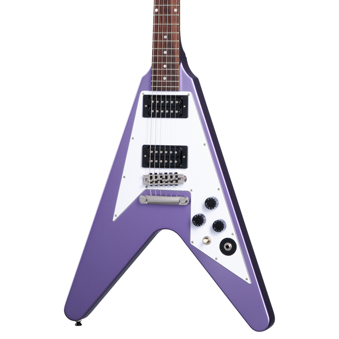 Epiphone Kirk Hammet 1979 Flying V W/Case Purple Metallic