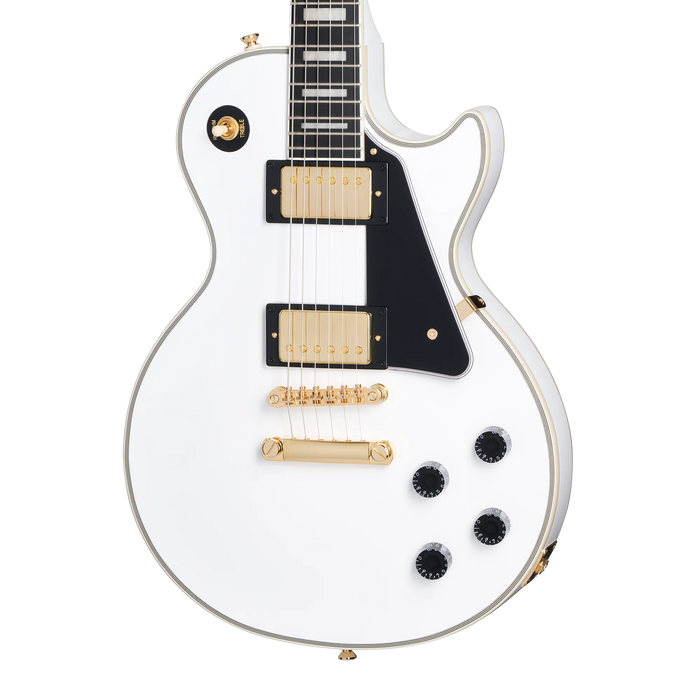 Epiphone Les Paul Custom Electric Guitar w/Gigbag, Alpine White