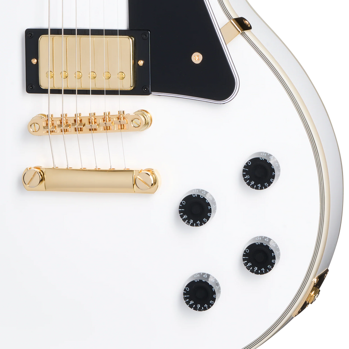 Epiphone Les Paul Custom Electric Guitar w/Gigbag, Alpine White